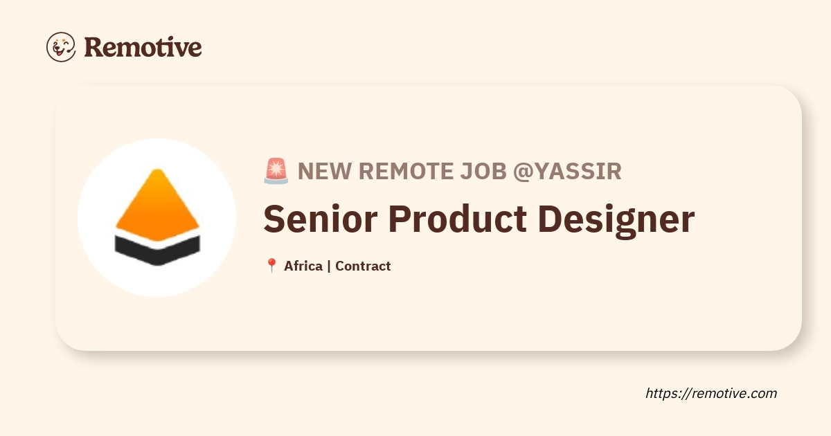 Senior Product Designer