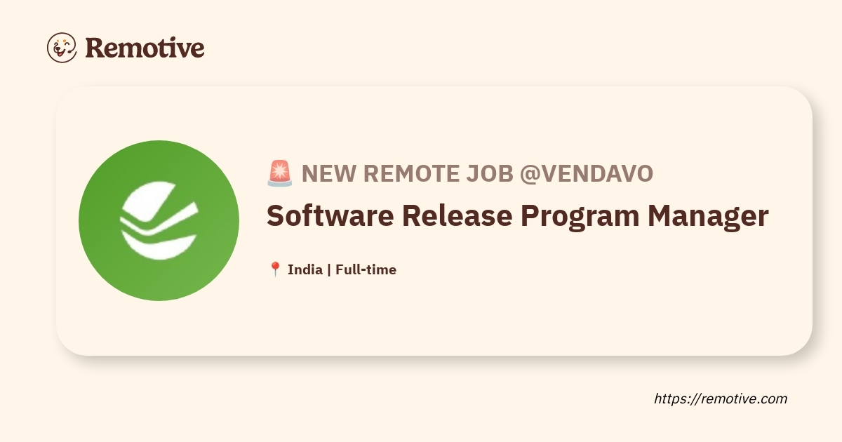 Software Release Program Manager