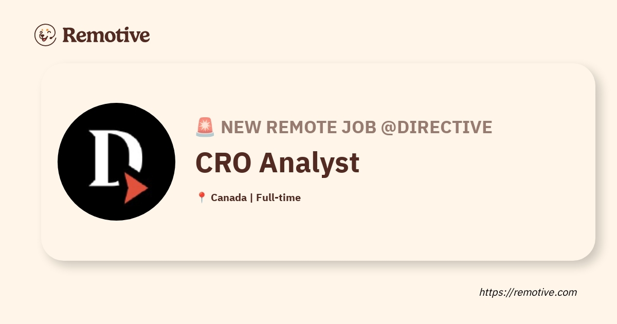 CRO Analyst