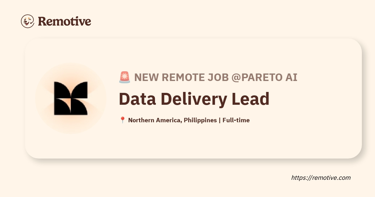 Data Delivery Lead