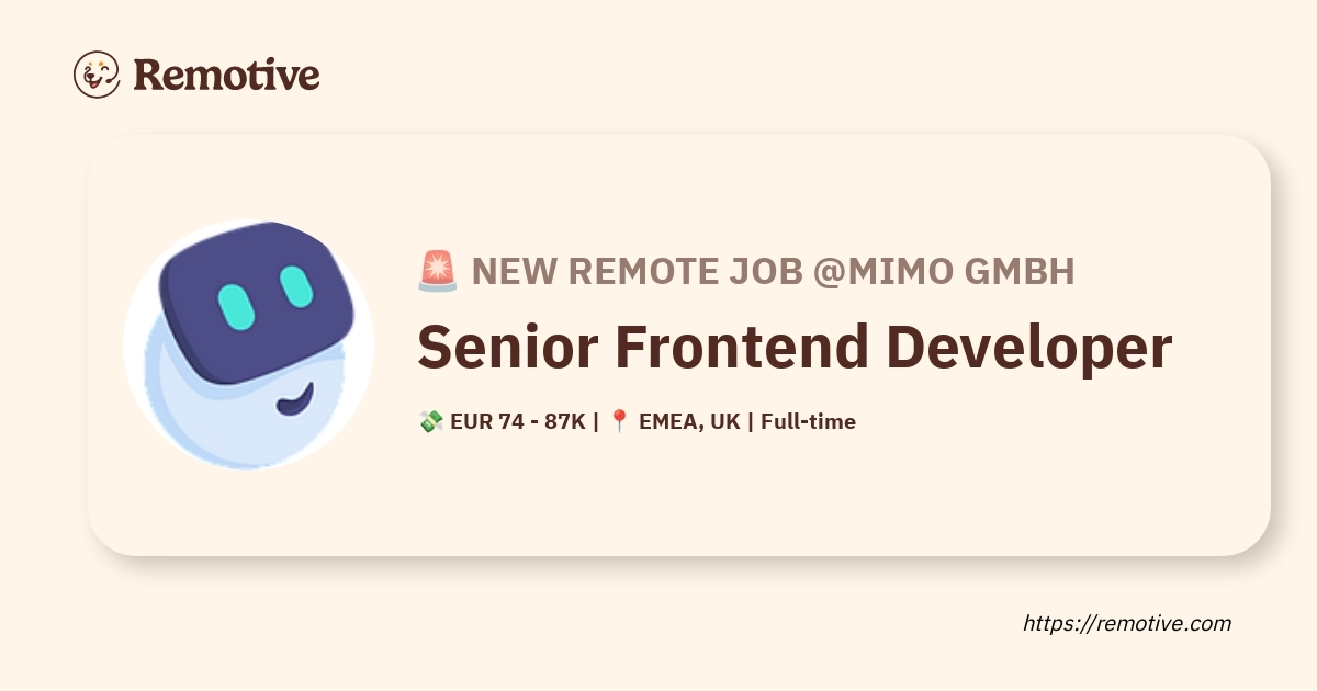 Senior Frontend Developer