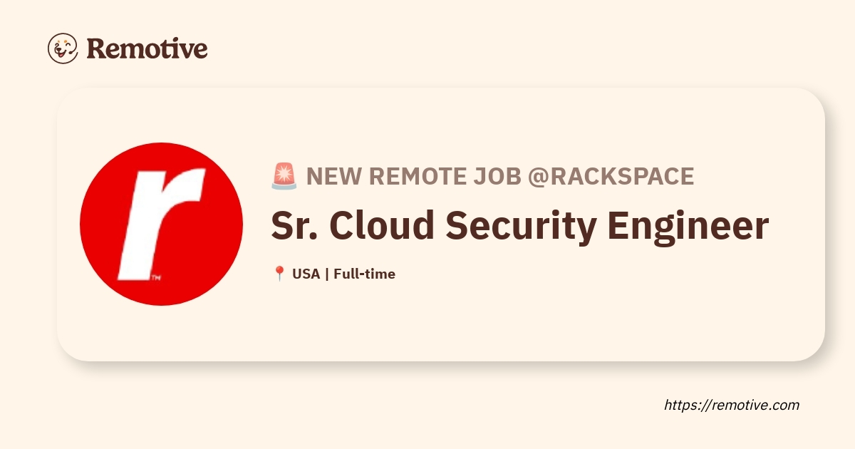 Sr. Cloud Security Engineer