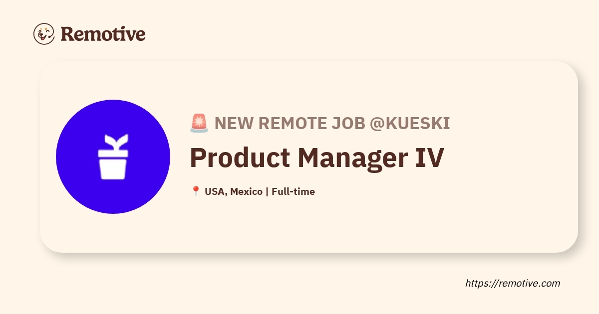 Product Manager IV