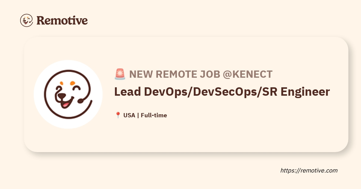 Lead DevOps/DevSecOps/SR Engineer