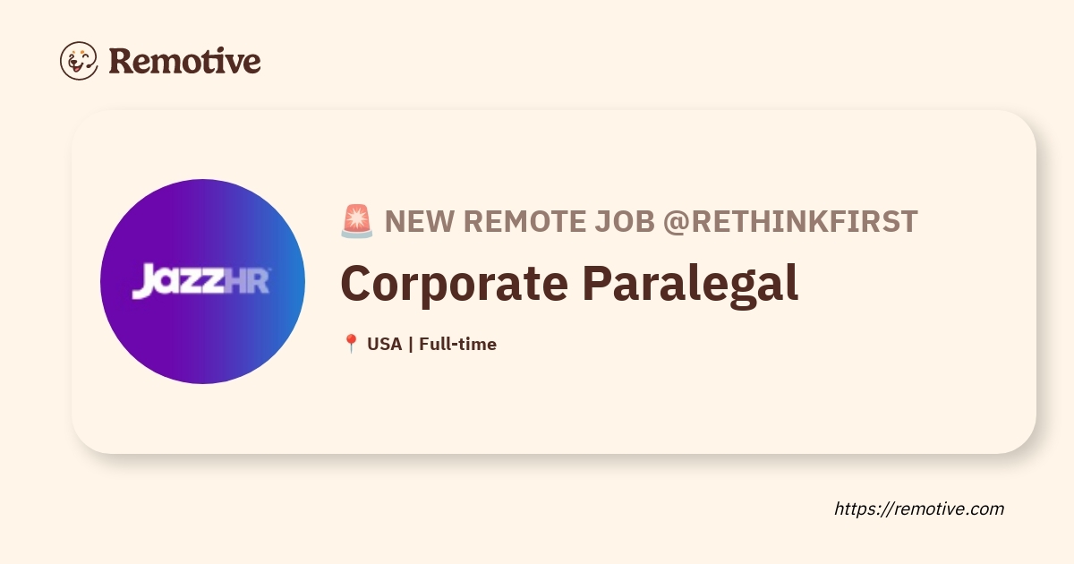 Corporate Paralegal