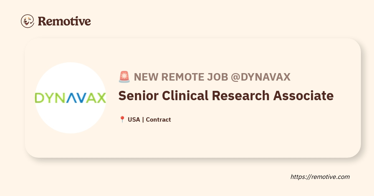 Senior Clinical Research Associate