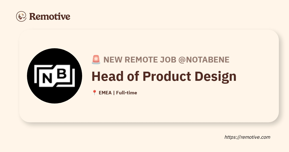 Head of Product Design