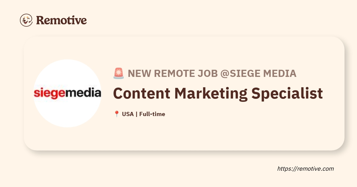 Content Marketing Specialist