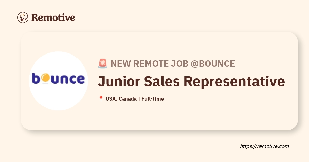 Junior Sales Representative