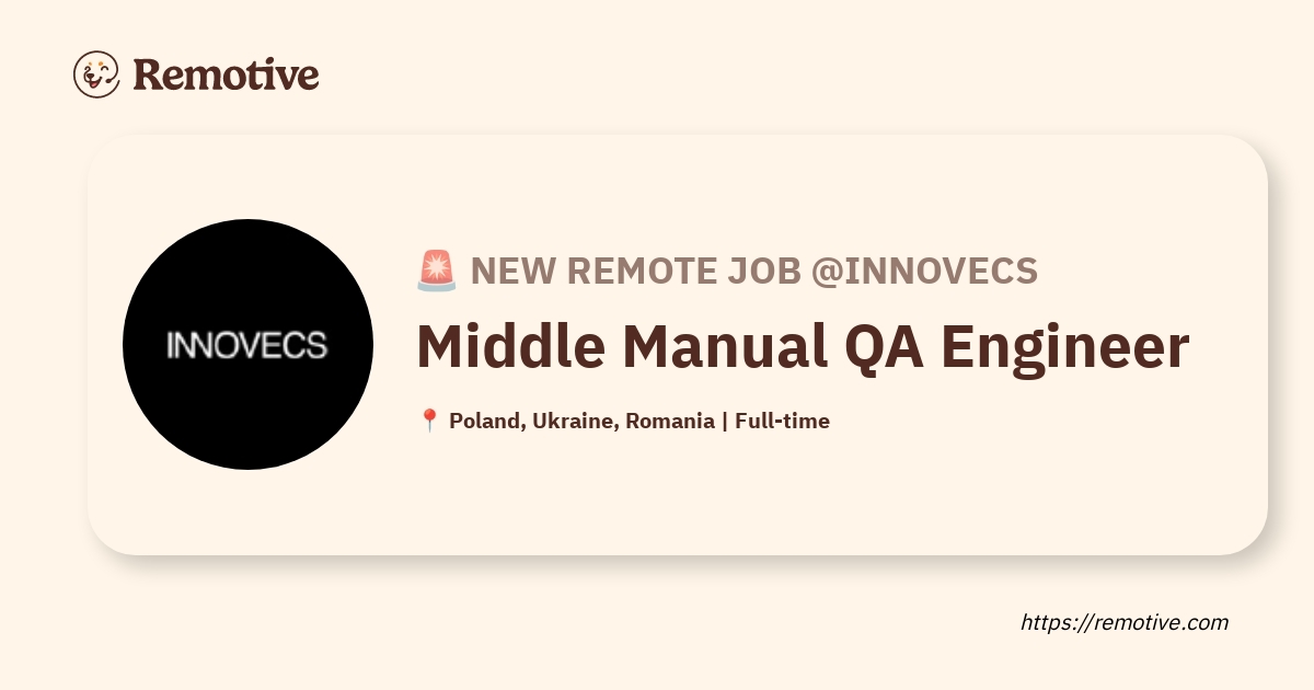 Middle Manual QA Engineer