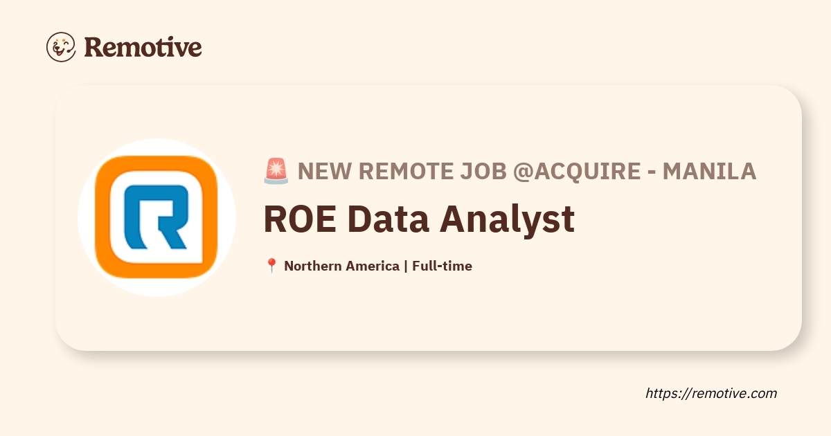 ROE Data Analyst