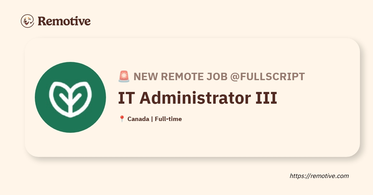 IT Administrator III