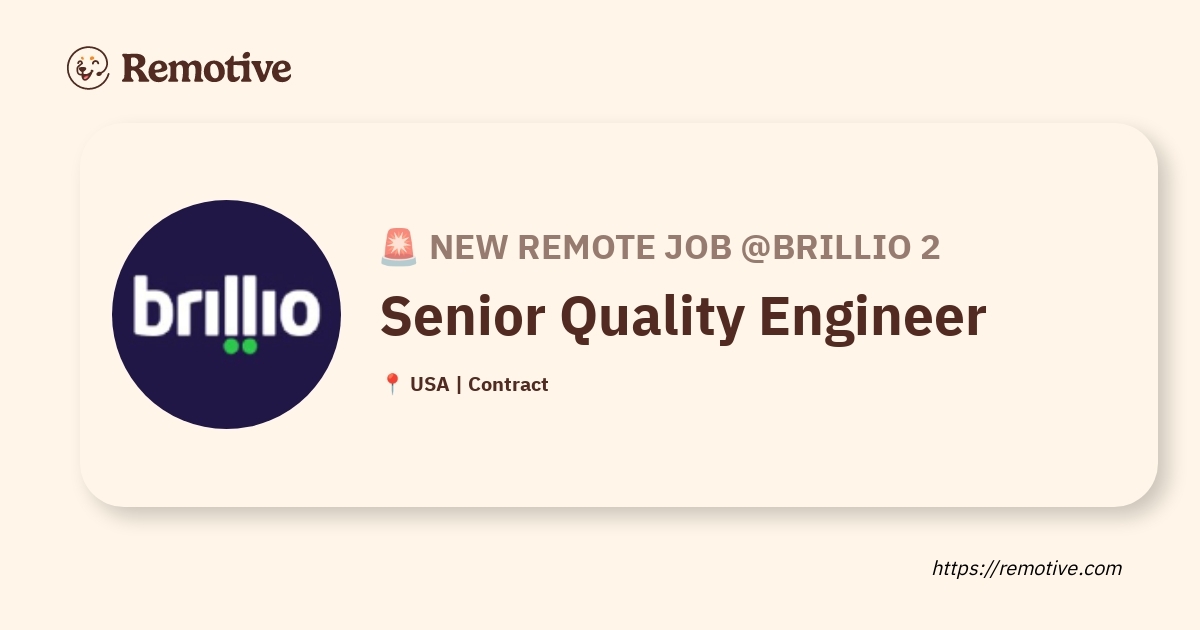 Senior Quality Engineer