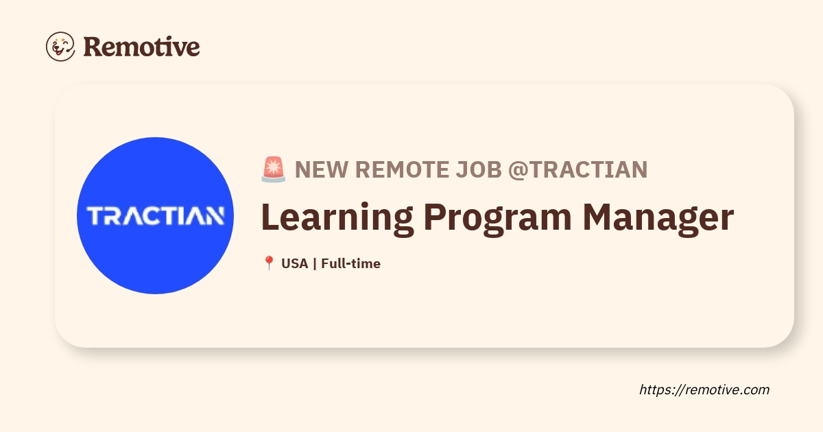 Learning Program Manager