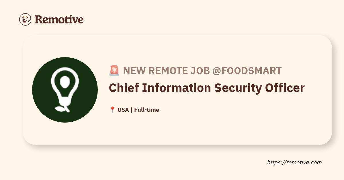 Chief Information Security Officer