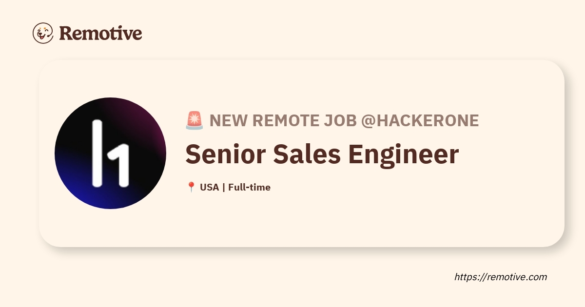 Senior Sales Engineer