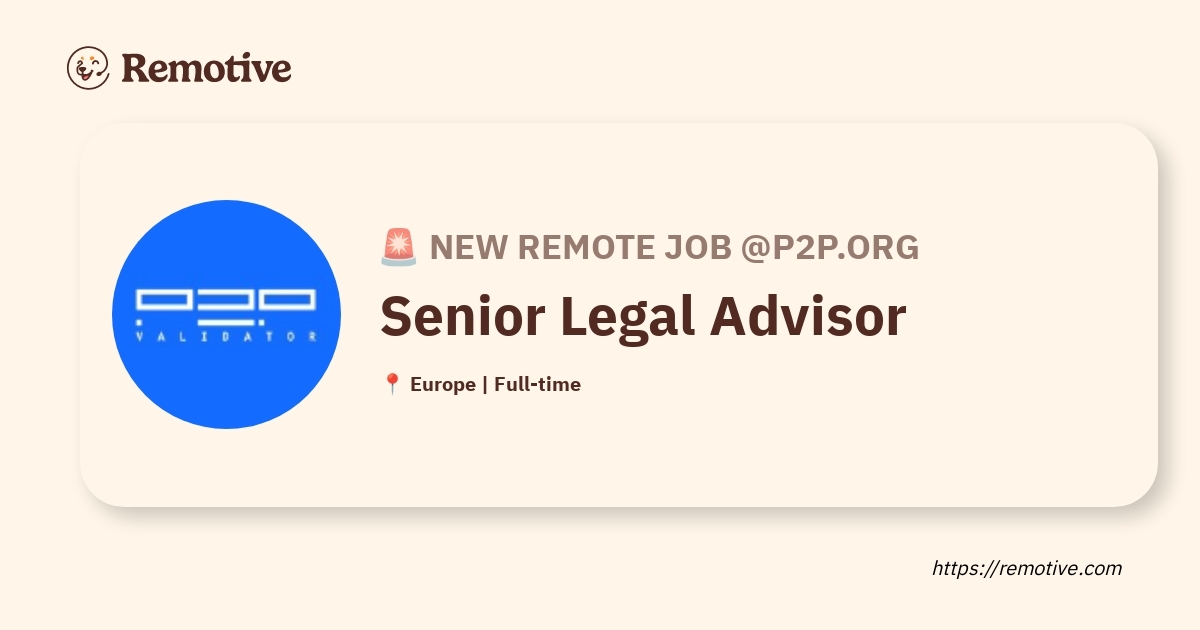 Senior Legal Advisor