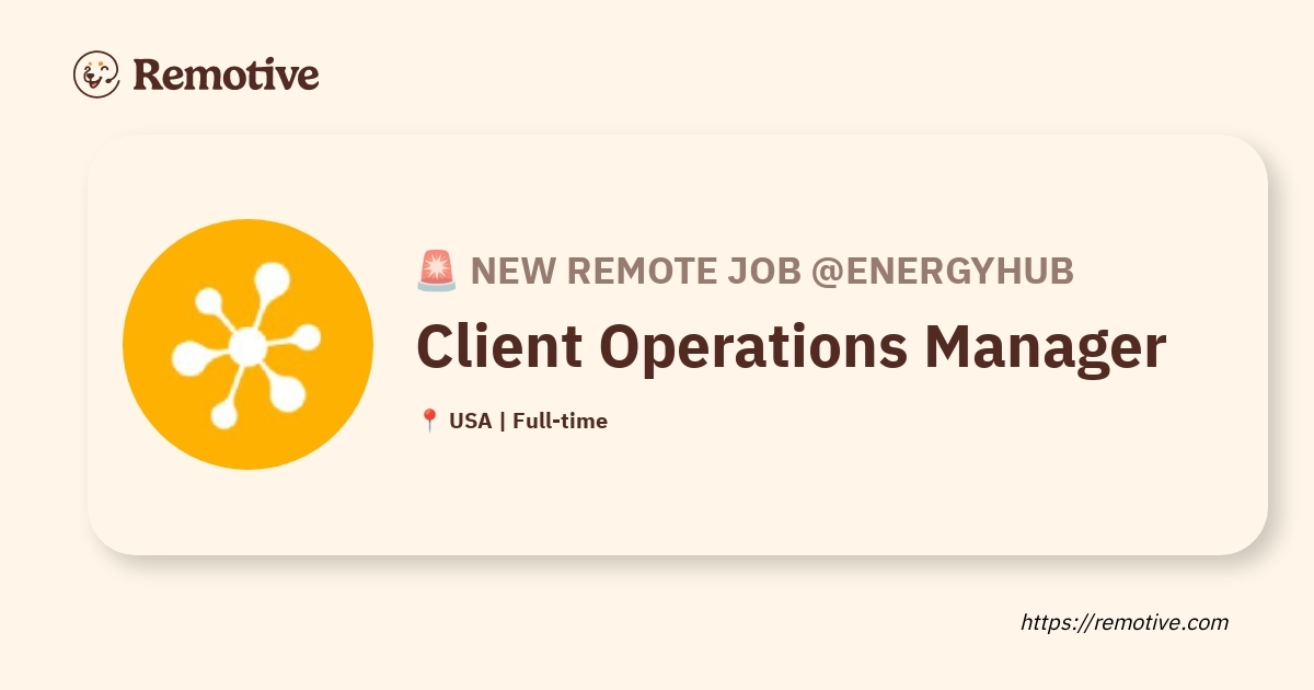 Client Operations Manager