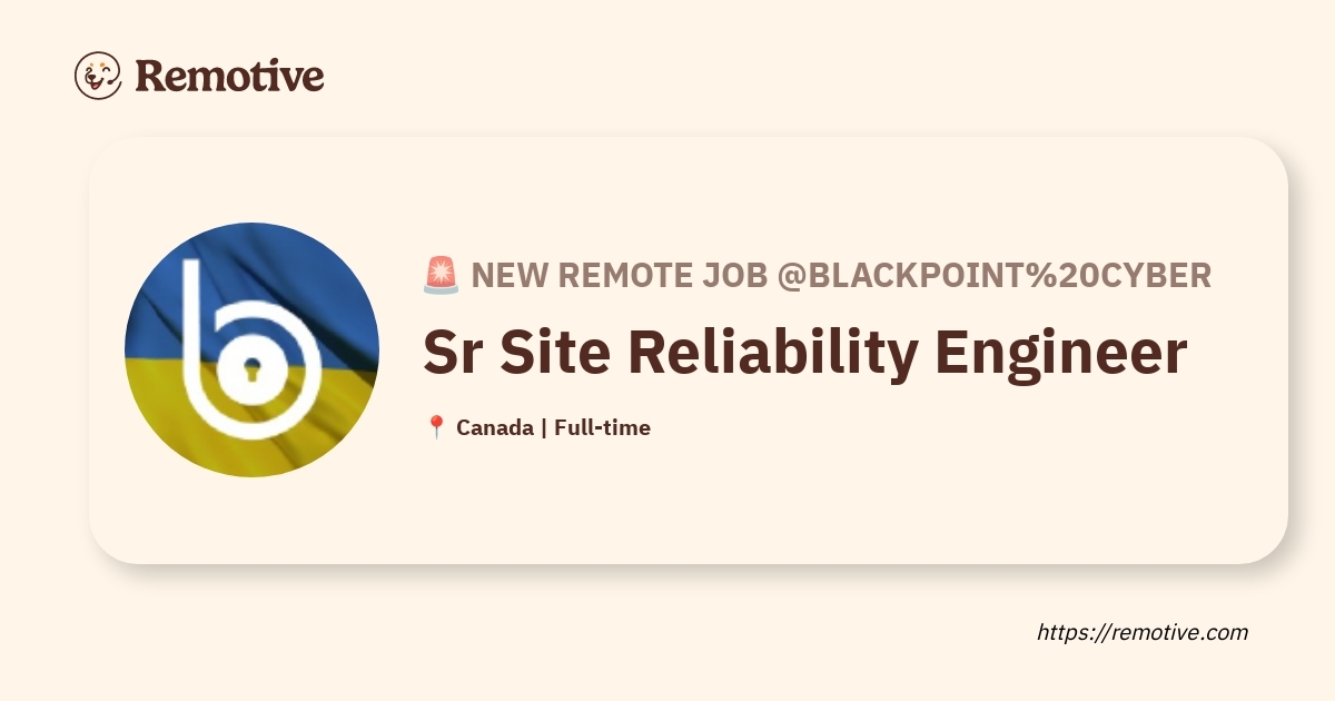 Sr Site Reliability Engineer