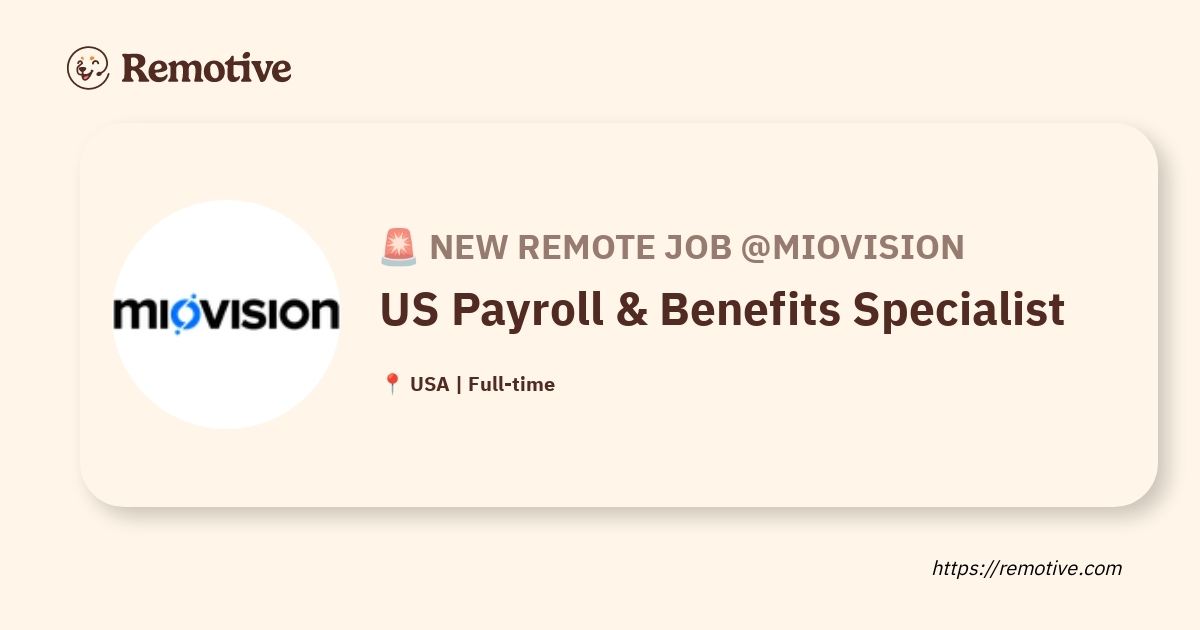 US Payroll & Benefits Specialist