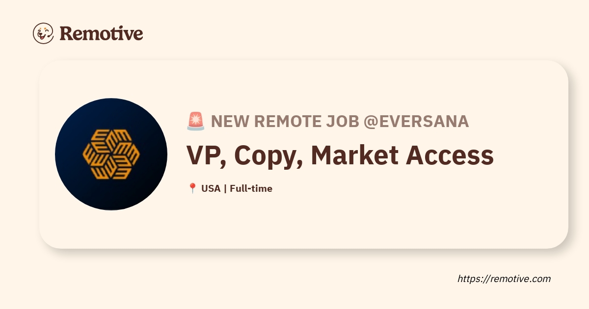 VP, Copy, Market Access