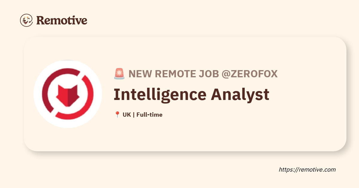 Intelligence Analyst